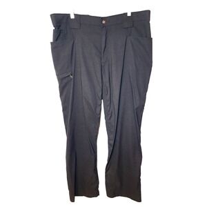 Duluth Flex Dry Relaxed Fit Black Pant Pockets Lightweight Belt Loops Size 38X30